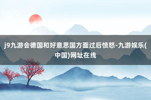 j9九游会德国和好意思国方面过后愤怒-九游娱乐(中国)网址在线